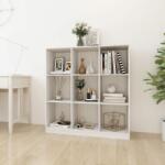 vidaXL Bibliotecă/Separator cameră alb 104x33, 5x110 cm lemn masiv pin (809973) Biblioteca