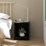 vidaXL Noptieră, negru, 35, 5x33, 5x41, 5 cm, lemn masiv de pin (809927)