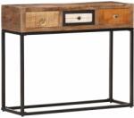 vidaXL Masă consolă, auriu, 90 x 30 x 75 cm, lemn masiv reciclat (286511) Comoda