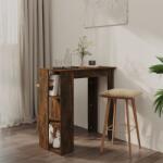 vidaXL Masă de bar cu raft, stejar afumat, 102x50x103, 5 cm, PAL (812963)