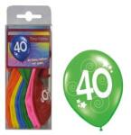  40. évszámos gumi lufi (12 db)
