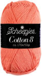 Scheepjes Cotton8 - 650 - korall piros pamut fonal