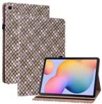Gigapack Tok álló, bőr hatású (FLIP, oldalra nyíló, asztali tartó funkció, fonott minta) BARNA Samsung Galaxy Tab S6 Lite 10.4 WIFI (SM-P610) 2020, Samsung Galaxy Tab S6 Lite 10.4 LTE (SM-P615) 2020, (GP-11298