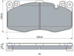 Bosch set placute frana, frana disc BOSCH 0 986 424 387 (0 986 424 387)