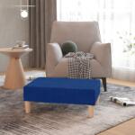 vidaXL Taburet, albastru, 78x56x32 cm, material textil (337680) Canapea