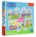 Trefl Peppa malac nyaralási emlékei 4 az 1-ben puzzle (34359)