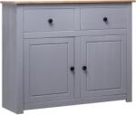 vidaXL Servantă, gri, 93 x 40 x 80 cm, lemn masiv pin, gama Panama (282698) Comoda