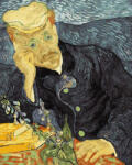 Ipicasso Set pictura pe numere, cu sasiu, Portretul Dr. Gachet - van Gogh, 40x50 cm (PC4050690) Carte de colorat