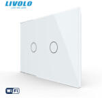 LIVOLO Intrerupator tactil dublu wireless Livolo, standard italian -serie noua (VL-FC2R-3G-P902-3W)