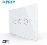 LIVOLO Intrerupator tactil Livolo triplu wireless standard italian serie noua (VL-FC3R-3G-P903-3W)