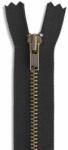 YKK Fermoar metalic YKK, finisaj argintiu antichizat, spira metalica #3 (4.5 mm), nedetasabil, banda PES tesuta , cursor cu autoblocare (YGRTHC-36)