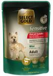 SELECT GOLD Sensitive kutya tasak mini adult marha&burgonya 12x100g