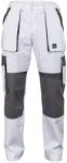 CERVA Férfi munkanadrág MAX SUMMER - Fehér / szürke | 52 (0302023886052)