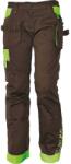 CERVA Női derék munkanadrág YOWIE - Barna / zöld | 34 (0302020987034)