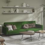 vidaXL Canapea extensibilă cu 2 locuri, verde închis, catifea (337652) Canapea