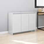 vidaXL Servantă, alb extralucios, 102x33x75 cm, PAL (809779) Comoda