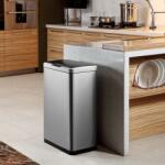 EKO Coș de gunoi cu senzor „Mirage, 2x20 L, argintiu mat 31707164 (440050) Cos de gunoi