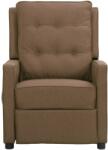 vidaXL Scaun de masaj, taupe, țesătură (338974)