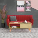 vidaXL Măsuță de cafea, stejar sonoma, 100x49, 5x43 cm, lemn prelucrat (326789) Masa de cafea