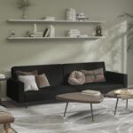 vidaXL Canapea extensibilă cu 2 locuri, negru, catifea (337656) Canapea