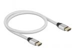 Delock 85365 50cm Ultra nagy sebességű HDMI 48Gbps 8K 60Hz ezüst kábel (85365)