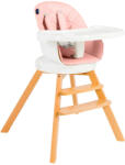 Juju Scaun de masa 3 in 1 Juju Eat&Twist, Roz (JU1021-Pink) - exclusivmag Scaun de masa bebelusi, inaltator