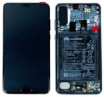 Huawei P4-02351WQK Gyári Huawei P20 Pro OLED kijelző érintővel Kék kerettel előlap + akkumulátor (P4-02351WQK)