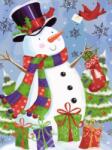  Karácsonyi Hóember festés számok alapján kreatív készlet 30x40