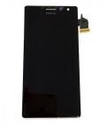 Nokia Lumia 730, 735 előlap keret, lcd kijelző érintőpanellel fekete gyári