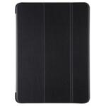 Tactical Book TriFold oldalra nyíló támasztós tok Samsung P610, P615 Galaxy Tab S6 Lite-hez fekete bőrhatású