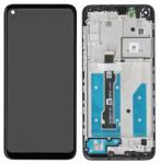 Motorola XT2045 Moto G8 Előlap keret+LCD Kijelző+Érintőüveg (5D68C16383) Fekete Service Pack