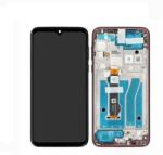Motorola XT2019 Moto G8 Plus Előlap keret+LCD Kijelző+Érintőüveg (5D68C15529) Piros, Dark Red Service Pack