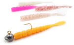 Mustad Aji Worm Fla-Fla 5cm Clear Rainbow Glitter (F1.M.FLA2001)