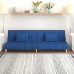 vidaXL Canapea extensibilă cu 2 locuri, albastru, textil (337349) Canapea