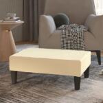 vidaXL Taburet, crem, 78x56x32 cm, piele ecologică (337709) Canapea