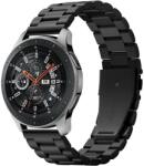 Samsung Galaxy Watch (46mm) SM-R800 / R805, fém pótszíj, Spigen Modern Fit, fekete - tok-shop