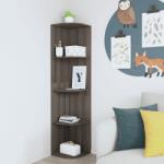 vidaXL Raft colțar, gri/stejar sonoma, 40x41, 5x180 cm, lemn prelucrat (339547) Raft