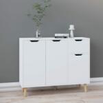 vidaXL Servantă, alb extralucios, 90x30x72 cm, lemn prelucrat (326819) Comoda