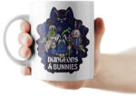 Partikellékek Dungeons and Bunnies vicces szerepjátékos bögre
