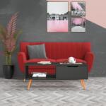 vidaXL Măsuță de cafea, gri, 100x49, 5x43 cm, lemn prelucrat (326788) Masa de cafea