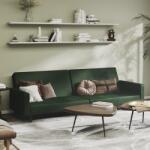 vidaXL Canapea extensibilă cu 2 locuri, verde închis, catifea (337312) Canapea