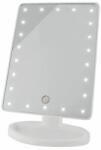  Oglinda cosmetica, cu LED, unghi reglabil, nivel iluminare reglabil, alb, 4xAA, 16.5x12.5x26 cm, Isotrade (00005886-IS) - artool
