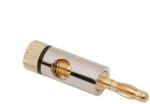 Thunder Audio Thunder Germany BN-502 Banán dugó, PRÉMIUM, aranyozott fém - FEKETE