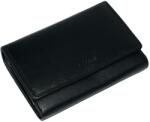 La Scala női, fekete bőr pénztárca 15 × 10, 5 cm (SLM-DCO57006-FEKETE)