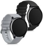 kwmobile Set 2 Curele pentru OnePlus Watch, Kwmobile, Silicon, Gri/Negru, 56982.04 (56982.04)