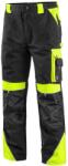 CXS Munkavédelmi nadrág SIRIUS BRIGHTON - Fekete / sárga | 52 (1020-001-802-52)