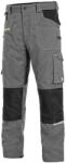 CXS Munkavédelmi deréknadrág CXS STRETCH - Szürke / fekete | 62 (1020-027-710-62)