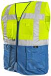CXS Biztonsági mellény BOLTON - Sárga / kék | 2XL (1114-037-155-96)