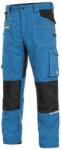 CXS Munkavédelmi deréknadrág CXS STRETCH - Közép kék / fekete | 58 (1020-027-440-58)