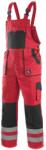 CXS Kantáros munkavédelmi nadrág CXS LUXY BRIGHT - Piros / fekete | 56 (1030-028-260-56)